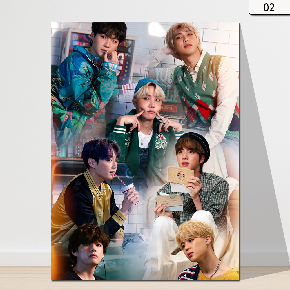 Quadro Placa Decorativa Poster BTS KPOP 20x28cm - Não Precisa