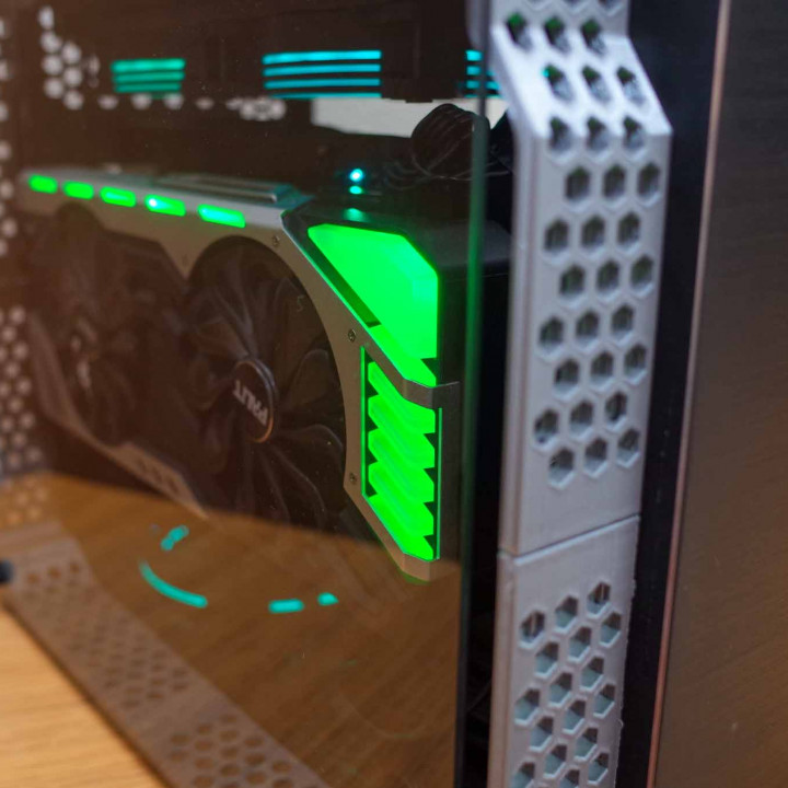 3D Printable RAIJINTEK OPHION EVO mini ITX Case Extra GPU Cover by