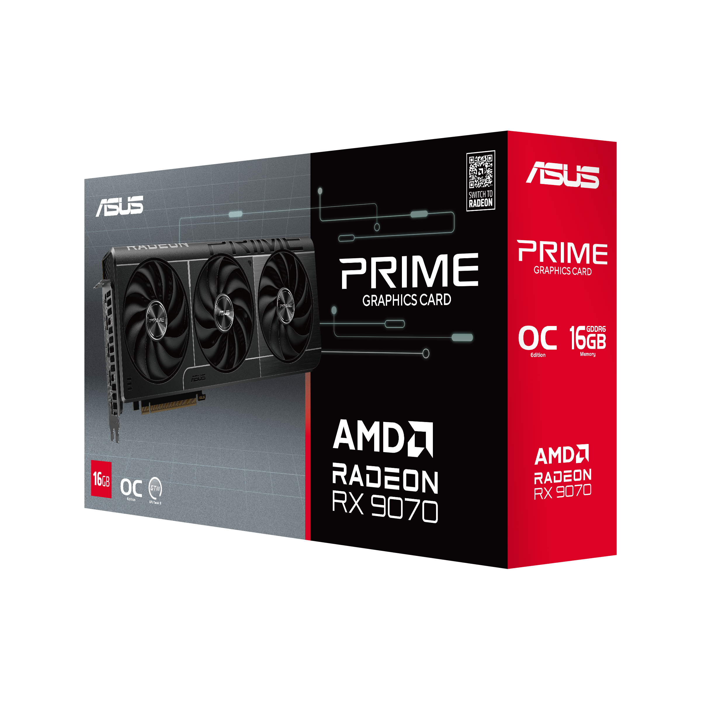 ASUS Prime RadeonTM RX 9070 EVO OC Edition 16GB GDDR6