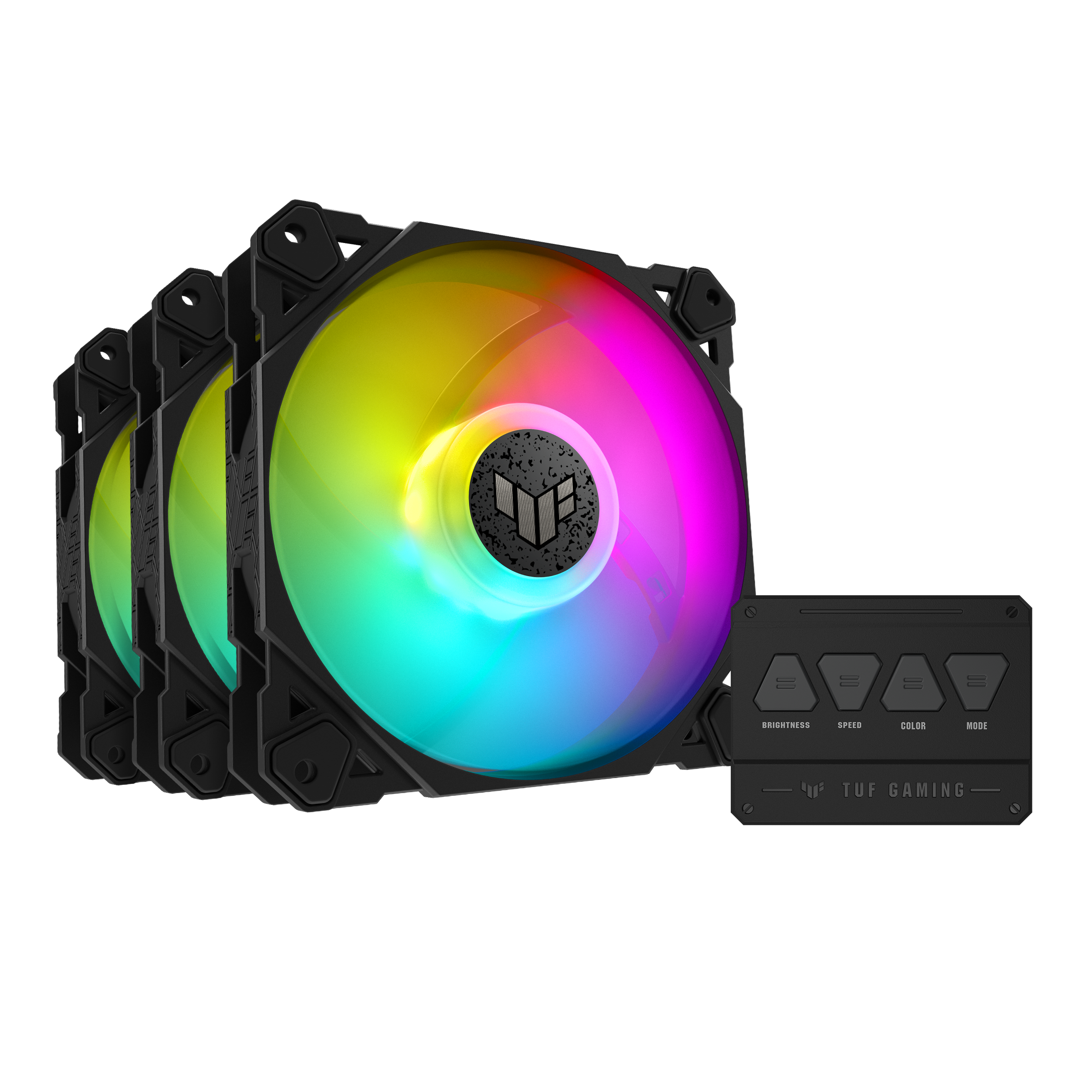 TUF Gaming TF120 ARGB Fan - Triple Fan Kit with ARGB Controller