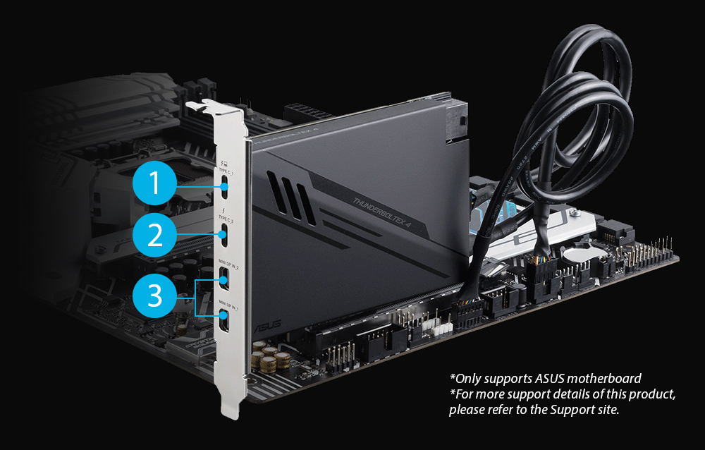 新品未使用 ASUS ThunderboltEX 4 拡張カード ASUSTek 拡張カード