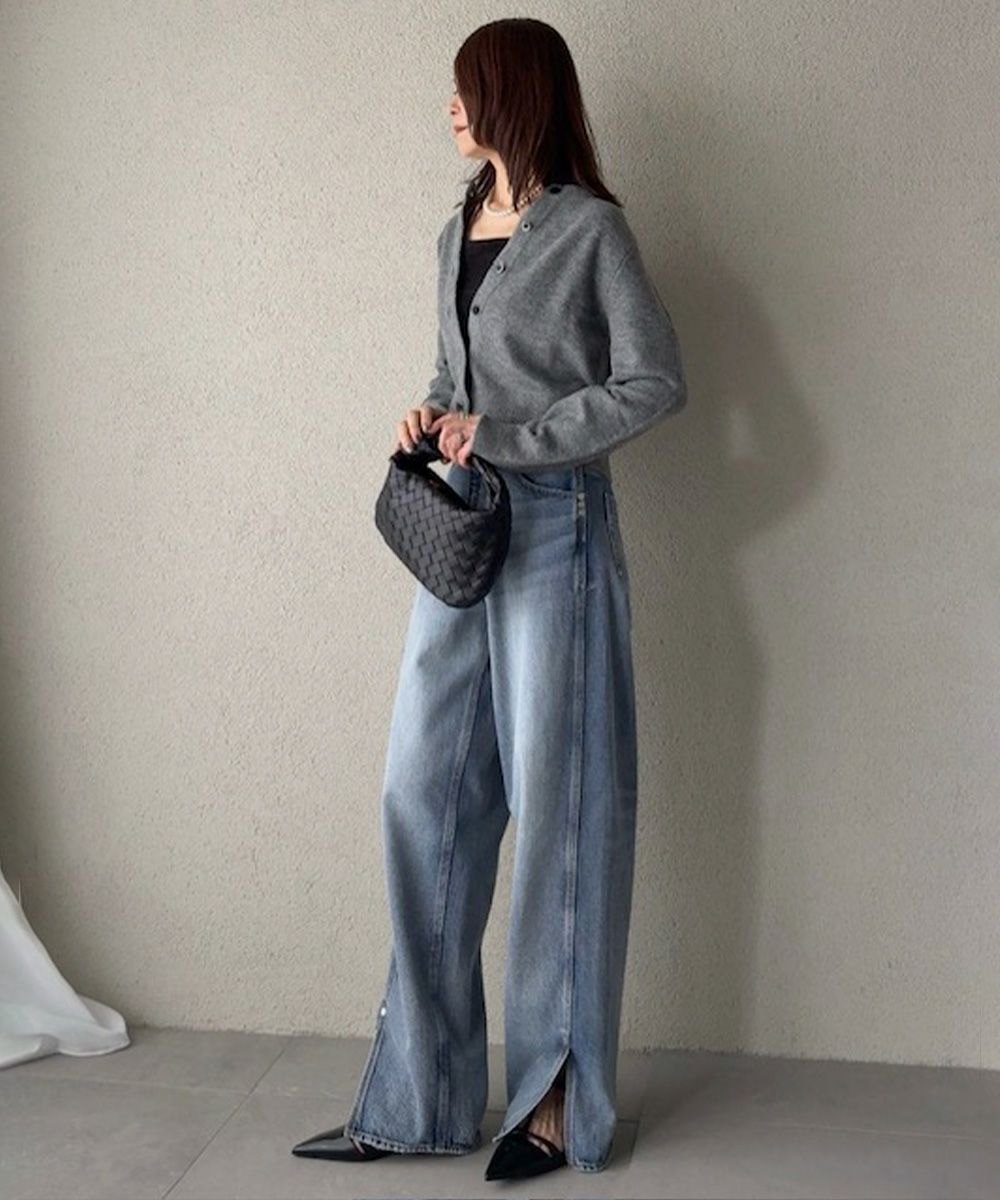 AKKO×Sov. / スリットヘムバギーパンツ(WEB限定) BOTTOMS Night STORE