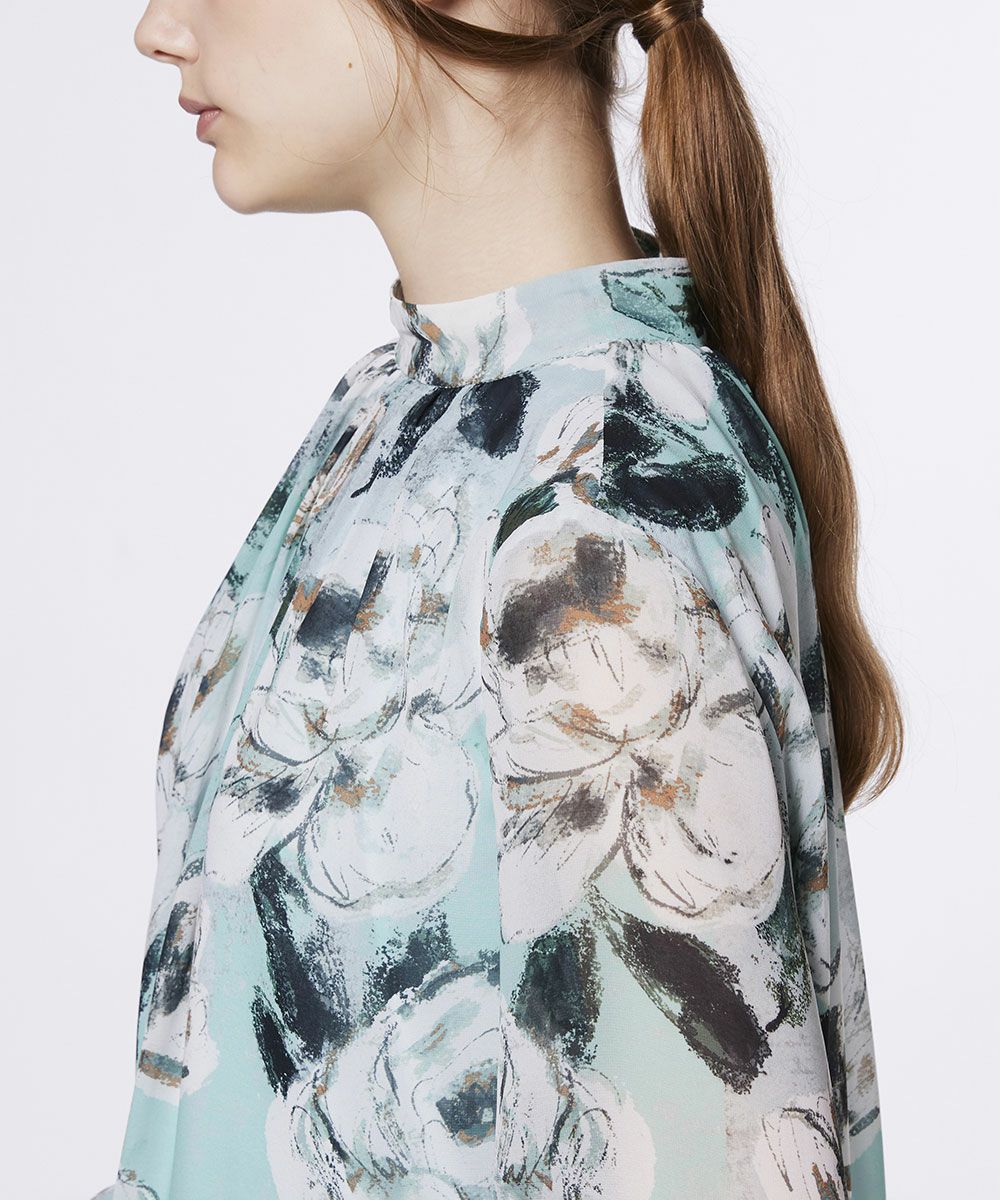 Sov. / フラワーシフォンワンピース DRESS Night STORE | ダブル