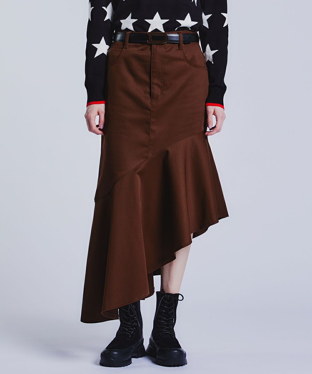 DSC / アシンメトリーフレアスカート(OUTLET) DOUBLE STANDARD