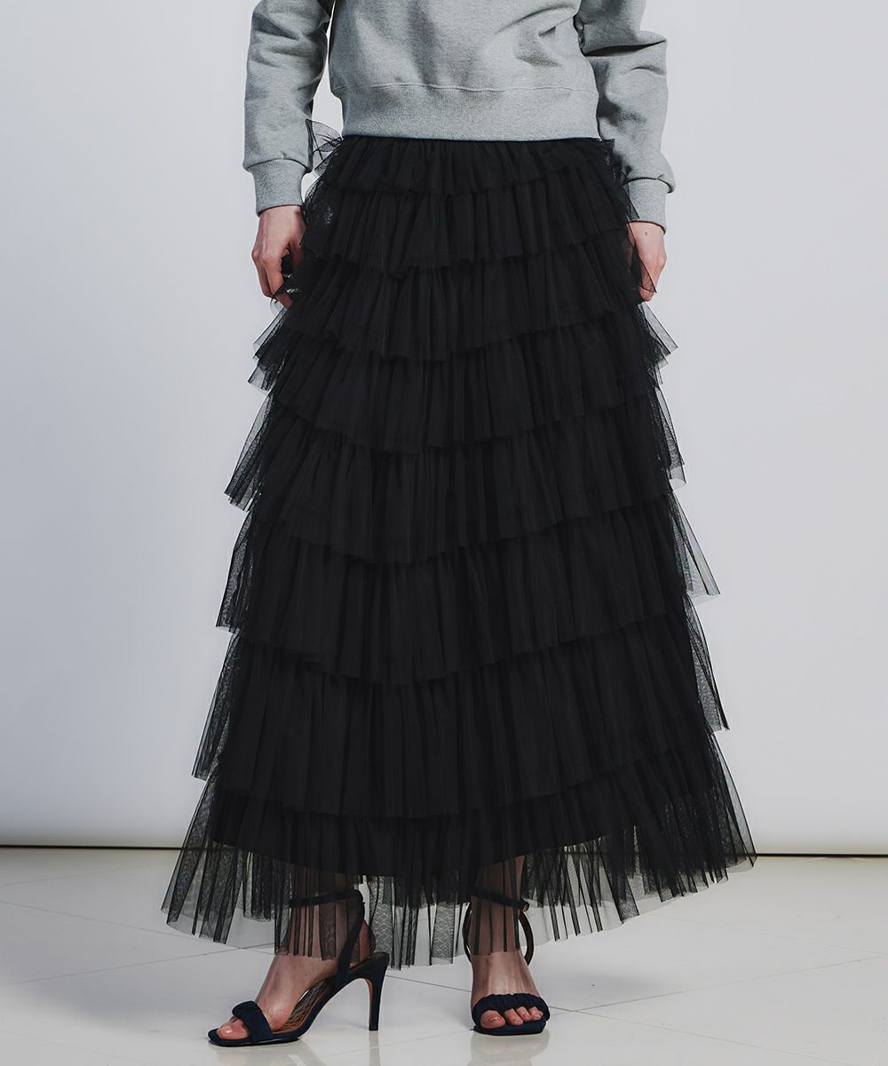 DSC / チュールティアードスカート(WEB限定) BOTTOMS Night STORE