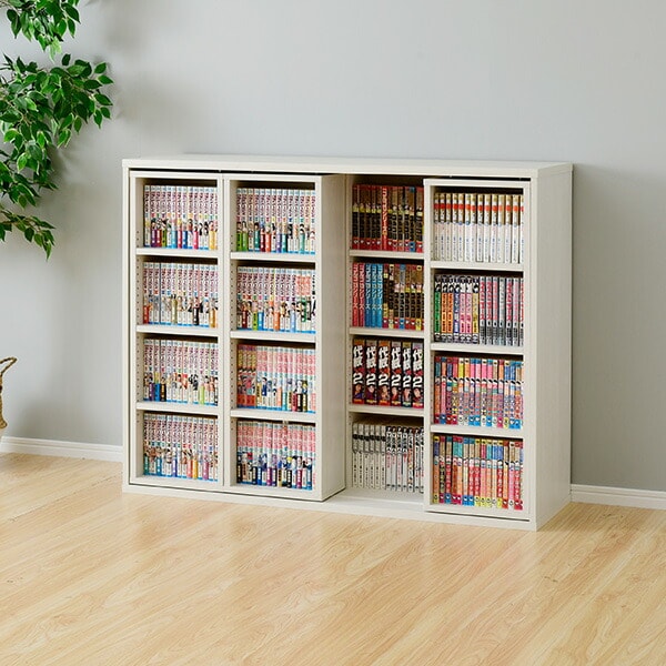 dショッピング |本棚 スライド 大容量 奥深 トリプル 幅120 奥行35 高