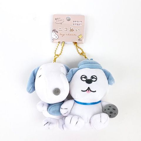 dショッピング |スヌーピー ニコぬいキーホルダー スヌーピー＆オラフ