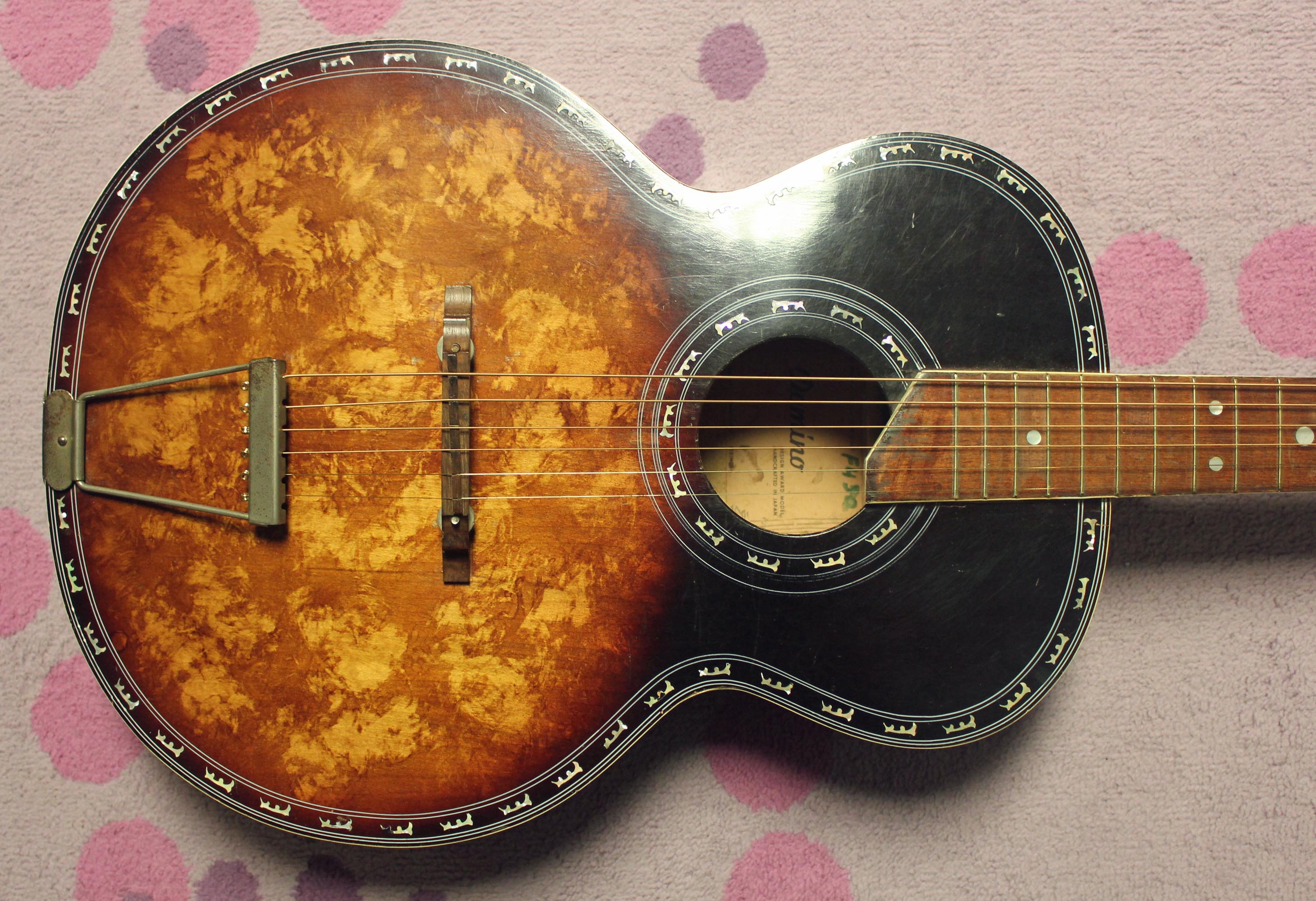 1950s Domino (Maruha Gakki) Round-Hole Archtop Guitar – Drowning