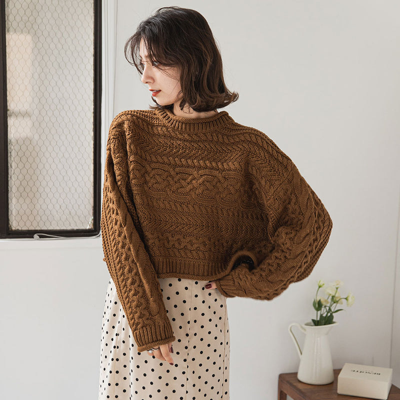 クロップドケーブルニット – レディースファッション通販の夢展望【公式】