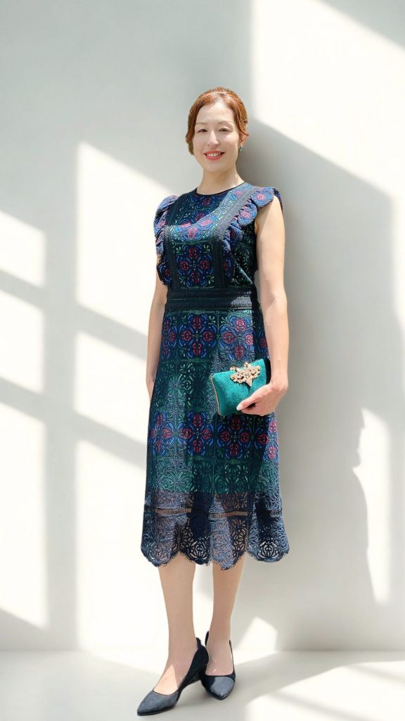 TADASHI SHOJI タダシショージ ステンドグリーンローズドレス | 結婚式