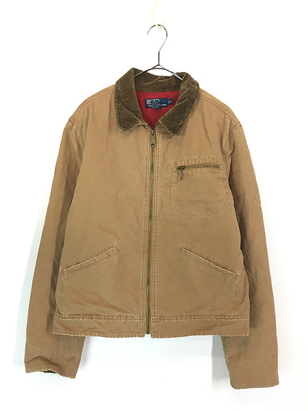 古着 Polo Ralph Lauren 襟 コーデュロイ ブラウン ダック ワーク