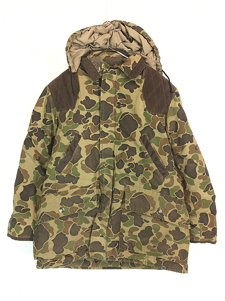古着 70s Canada製 Woods 貴重!! ダックハンター カモ 迷彩 60/40