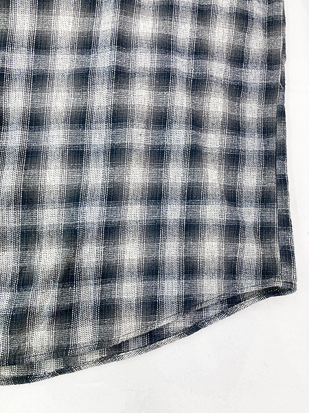 古着 00s St John's Bay ブラック オンブレ シャドー チェック