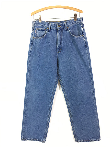 古着 Carhartt 裏地 チェック ライナー デニム ワーク パンツ