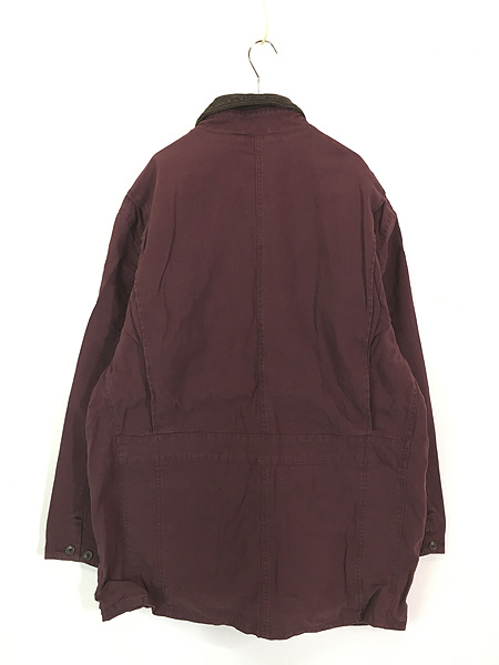 最終売り尽し】古着 90s BANANA REPUBLIC 本革 レザー襟 ダック