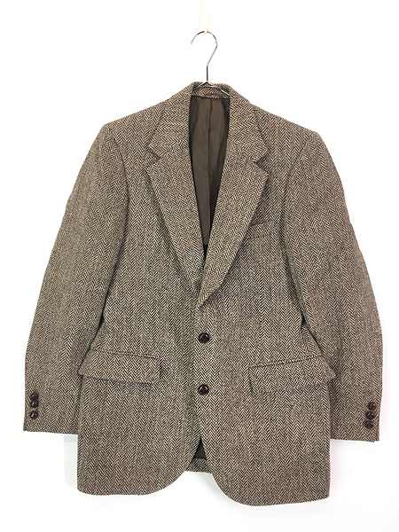 最終売り尽し】古着 70s USA製 STAFFORD × Harris Tweed クルミボタン
