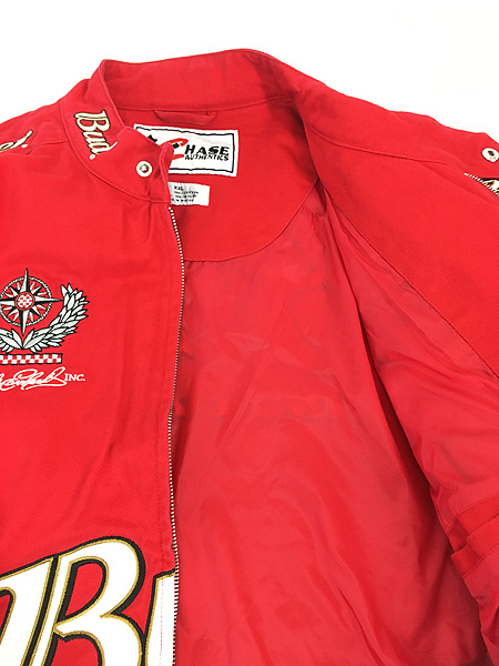 古着 90s CHASE 「Budweiser」 バドワイザー 企業 刺しゅう レーシング
