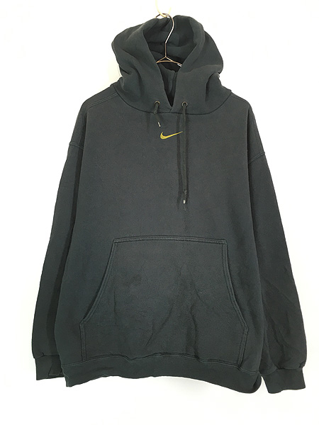 古着 90s USA製 NIKE センター スウォッシュ ロゴ 刺しゅう スウェット