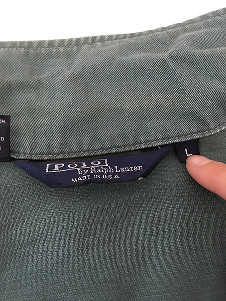 古着 90s USA製 Polo Ralph Lauren Type 91-B コットン ツイル ワーク