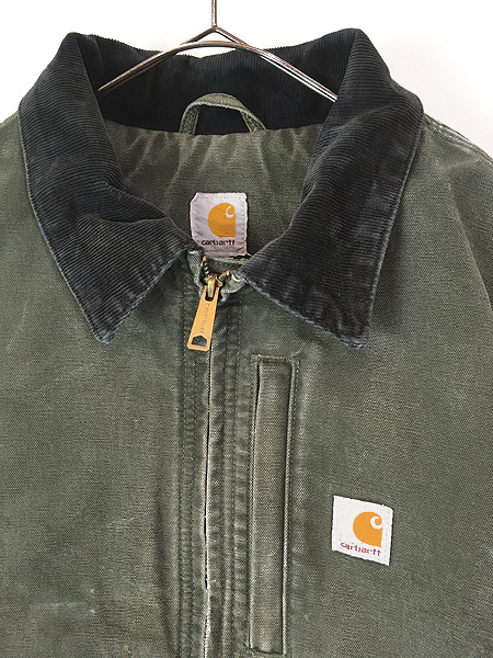 古着 Carhartt 「Full Swing」 襟コーデュロイ 裏ボア 縦ポケット