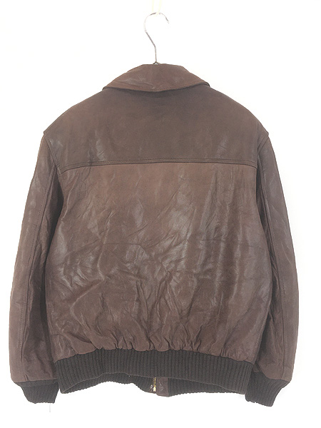 古着 80s USA製 AVIREX Type A-2 本革 ゴートスキン レザー フライト