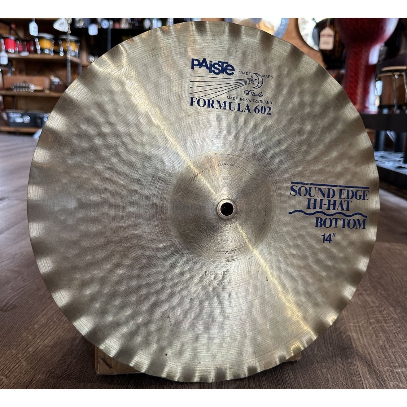 Used Vintage Paiste Formula 602 Blue label Hi Hat Cymbals 14