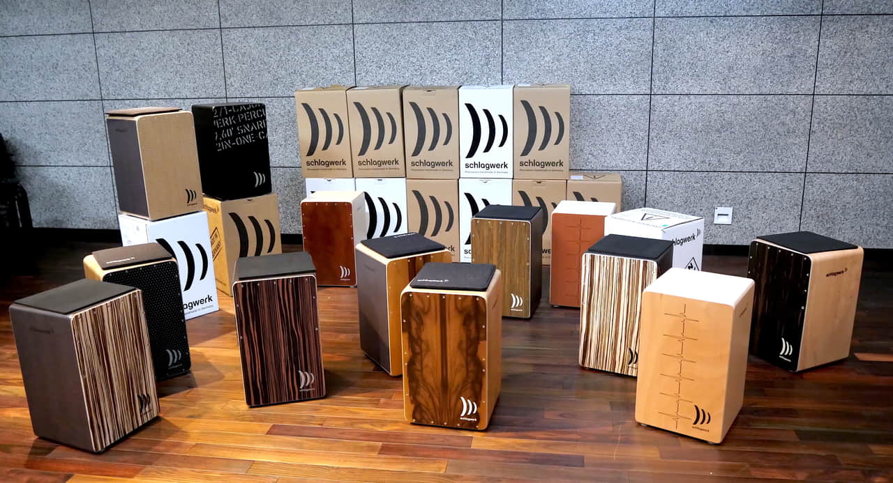 シュラグヴェルクの最新カホン×12を一気叩き！ feat.福長雅夫