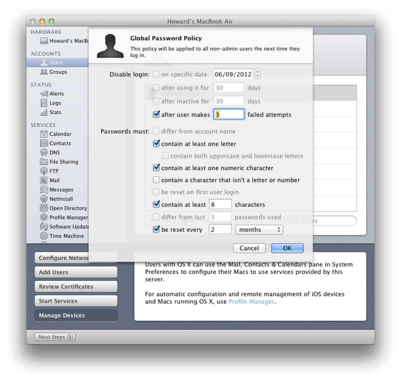 OS X Server 2.2 in August 2012 – The Eclectic Light Company