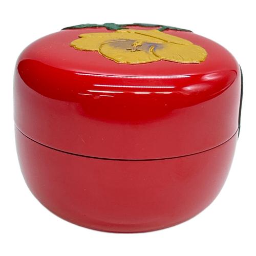 琉球漆器(リュウキュウシッキ) 棗(なつめ) ハイビスカス 茶器