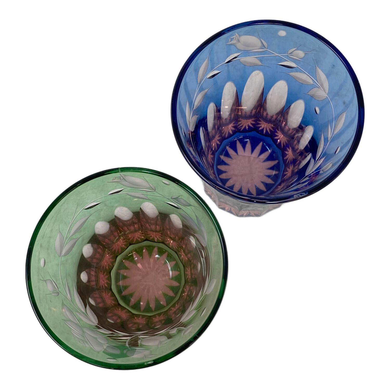 彩鳳 (サイホウ) 江戸切子 天開タンブラー 2Pセット｜トレファクONLINE