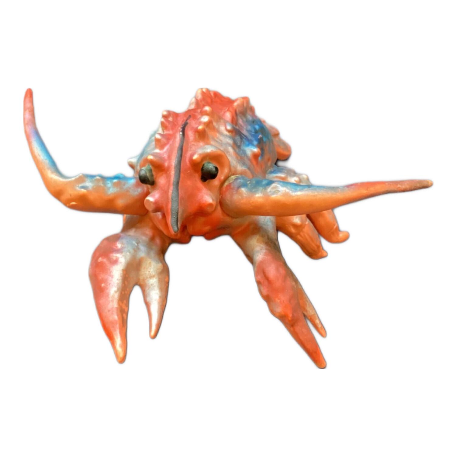 マルサン ソフビフィギュア 塗装ハゲ有 重さ135.9g エビラ 日本製 1966