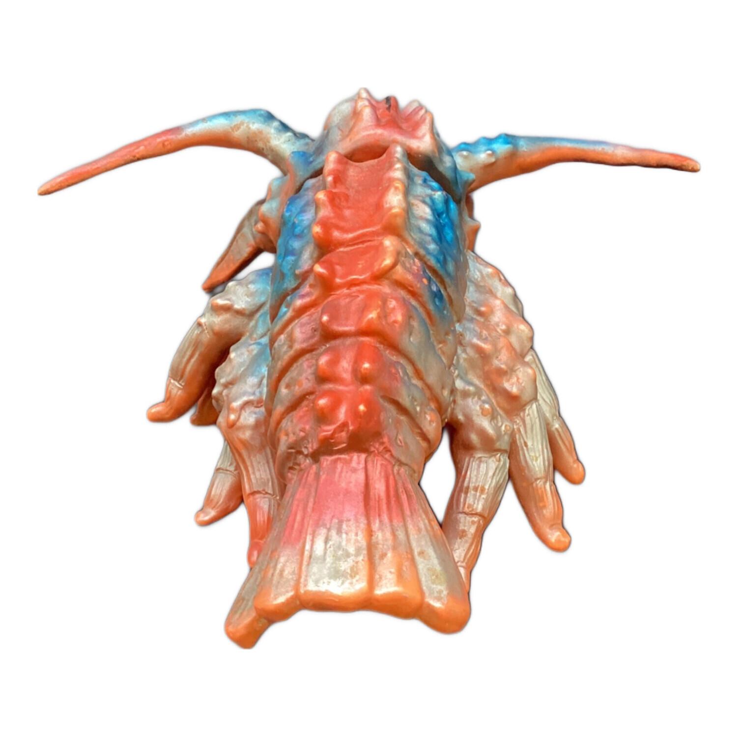 マルサン ソフビフィギュア 塗装ハゲ有 重さ135.9g エビラ 日本製 1966