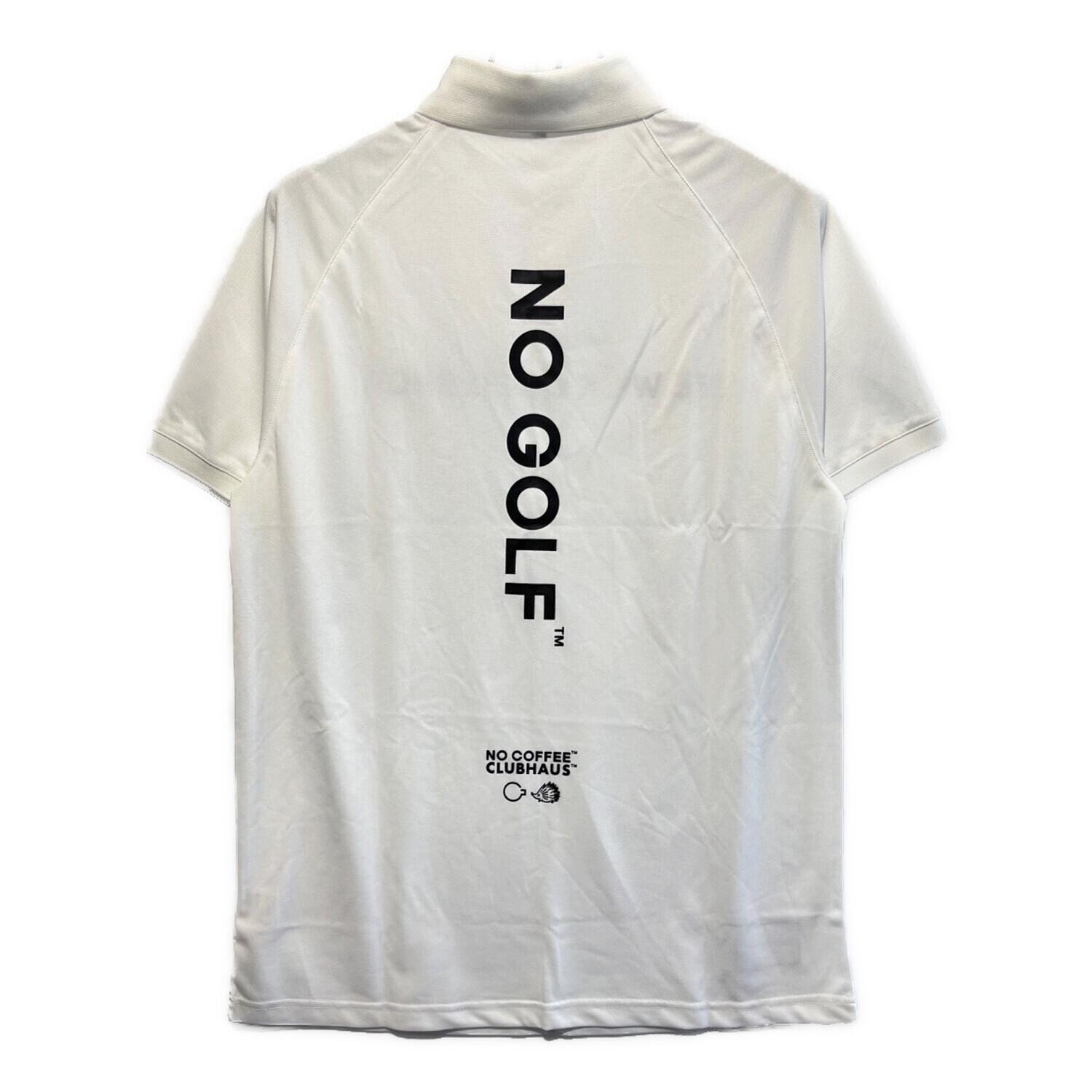 NO GOLF】CLUBHAUS × NO COFFEE / ピステ 白 NO COFFEE × CLUBHAUS NO