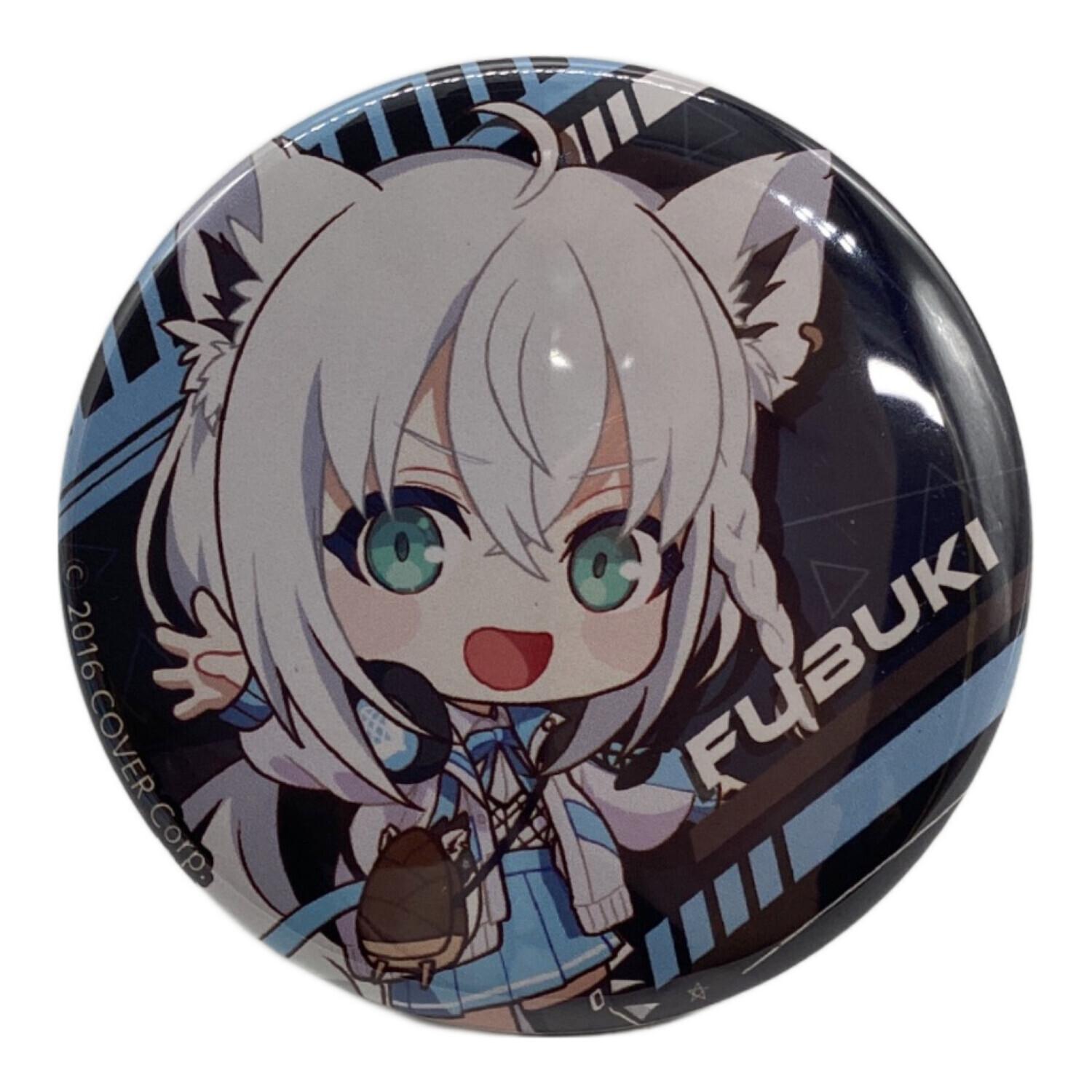 ホロライブ キャラクターグッズ μ 白上フブキ ちびキャラ缶バッジ