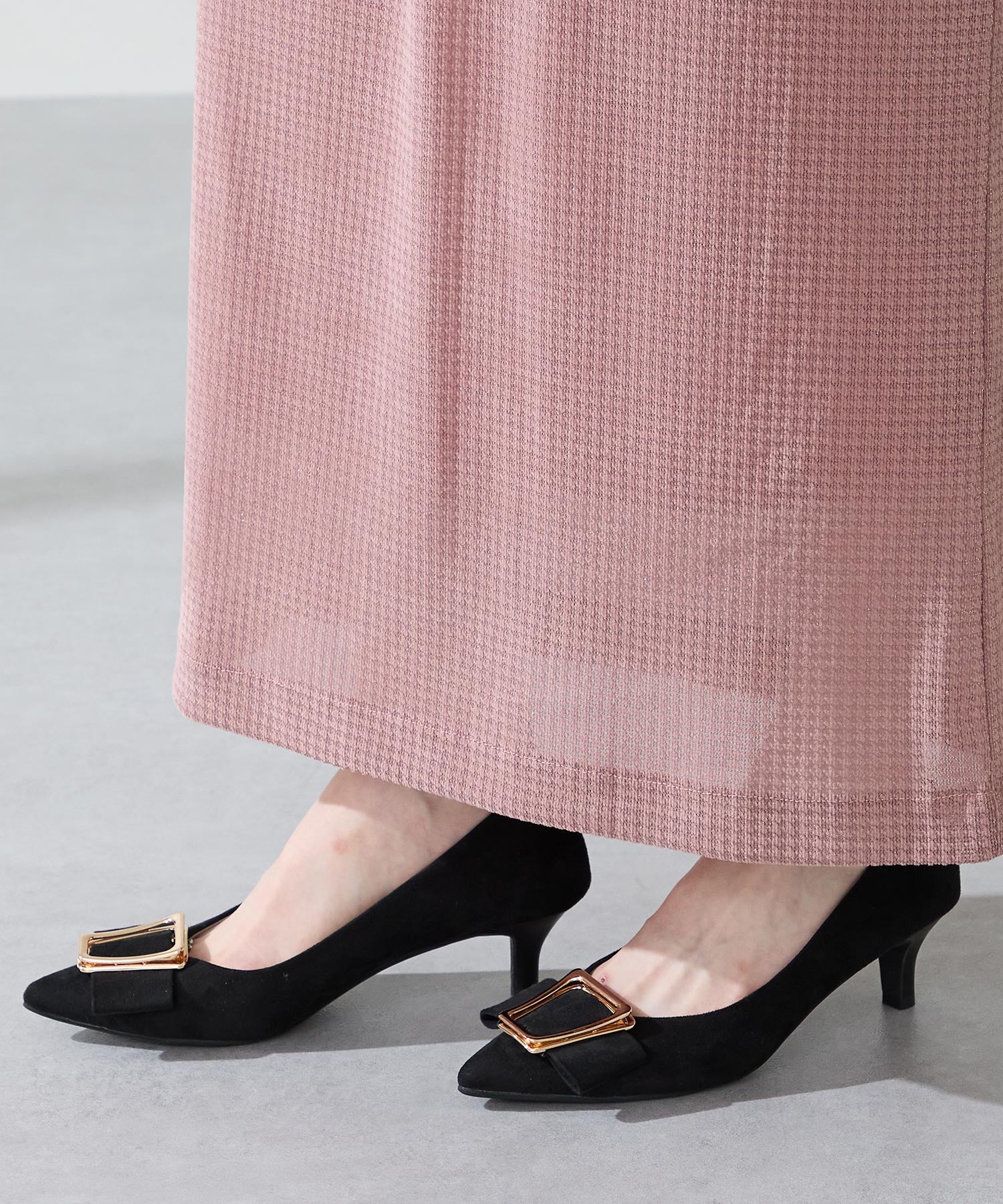 カタログ掲載アイテム】2wayリボンモチーフヒールパンプス/52312