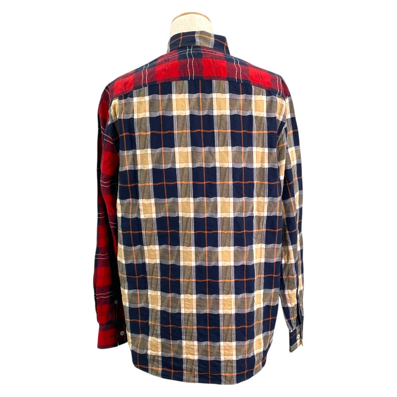 ロエベ LOEWE アシンメトリーチェック 長袖シャツ H526Y05W35 マルチ