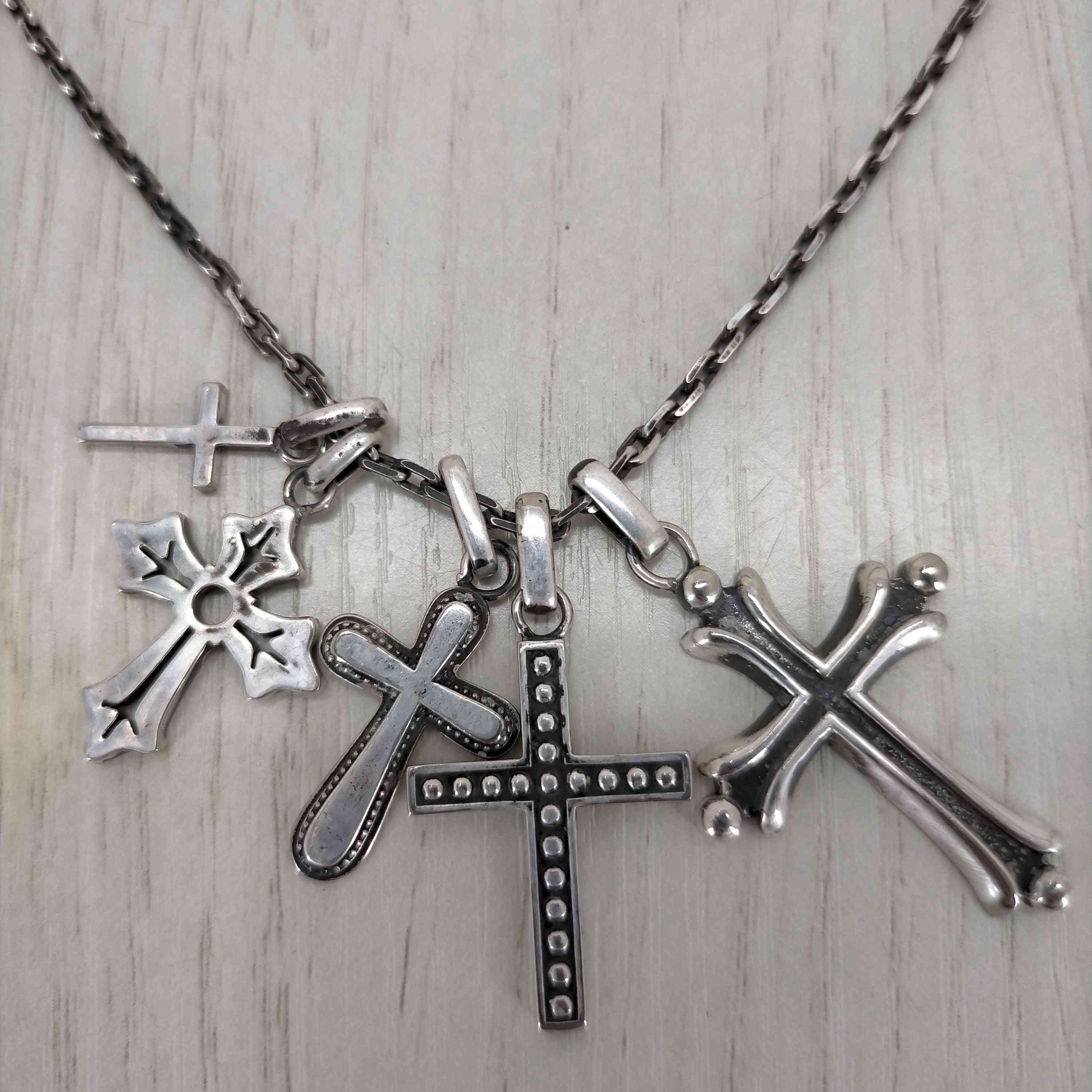 アンダーカバー UNDERCOVER 02AW 魔女期 silver 925 クロス ネックレス