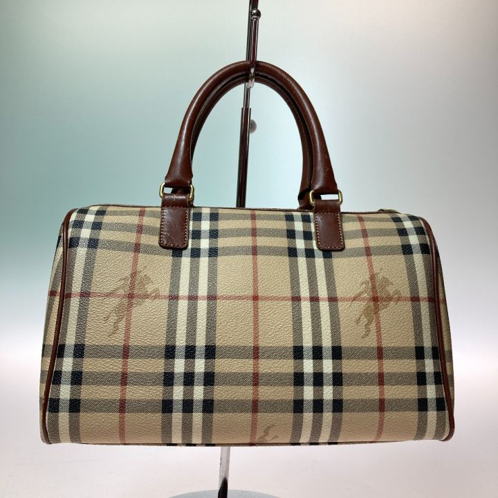 Burberry ボストンバッグ ベージュ チェック柄