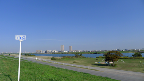 江戸川の歴史と江戸川堤防の風景 旧江戸川と江戸川放水路 - 江戸川