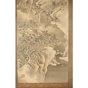 児玉果亭【山水春夏秋冬】四幅対 掛軸 Z395｜骨董店 のびる 古美術