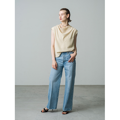 ebure(エブール)｜【予約販売】コンフォートデニム ワイドパンツ