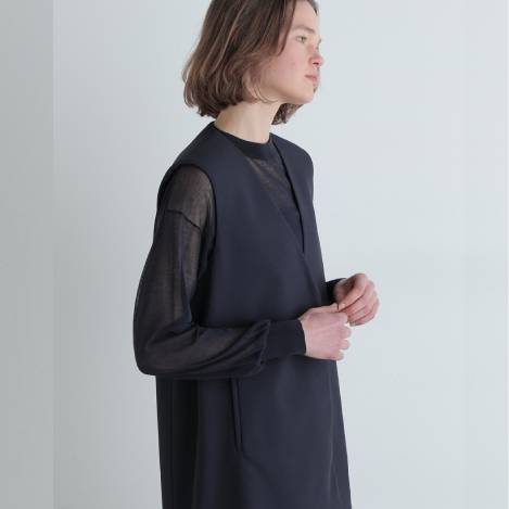 LE PHIL(ル フィル)｜テントラインダウンジャケット/ブラック の通販