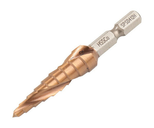 ロブテックス SPSD412H スパイラルステージドリル (6.35mm 六角軸