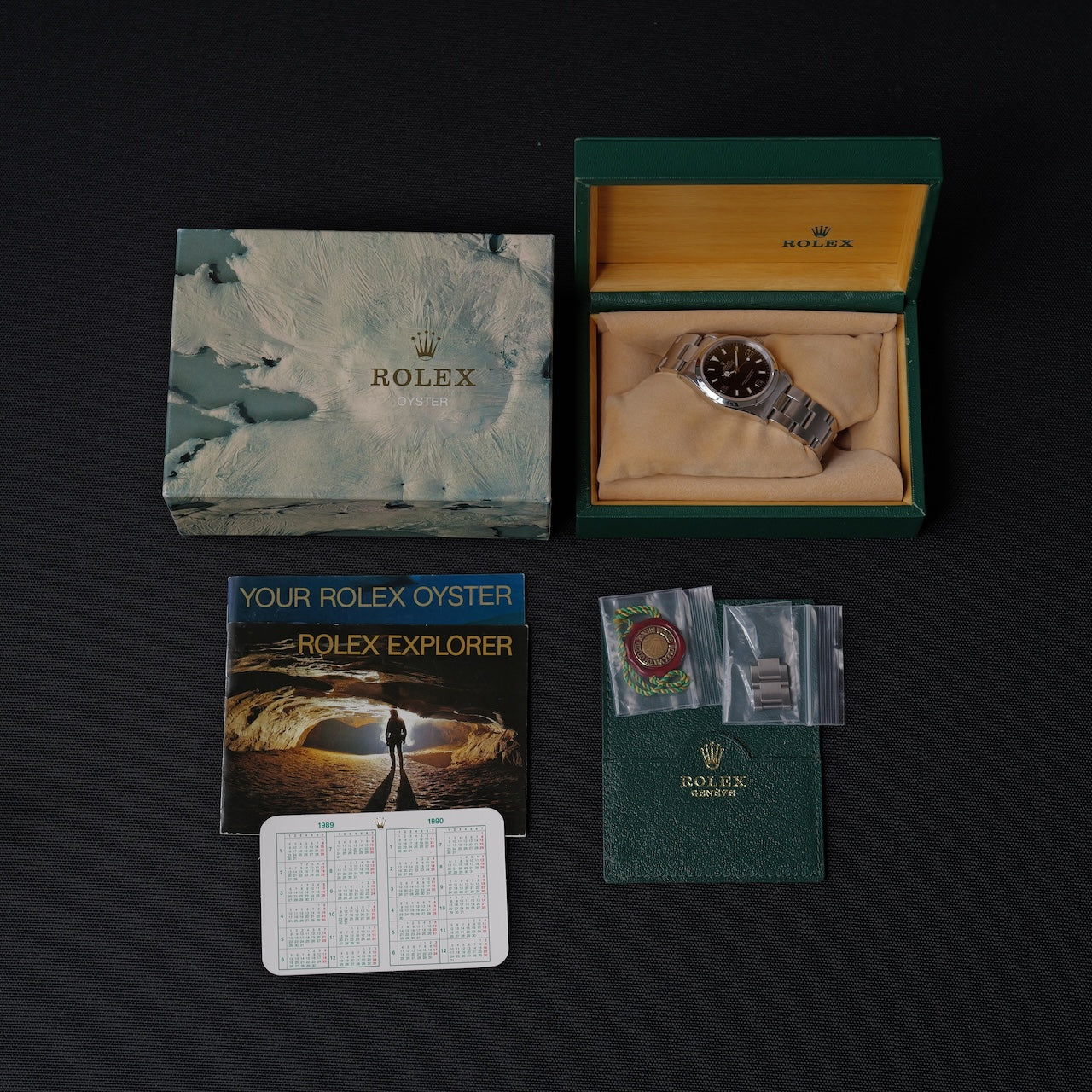 ロレックス/エクスプローラー1/14270/E番/ブラックアウト/シルバー