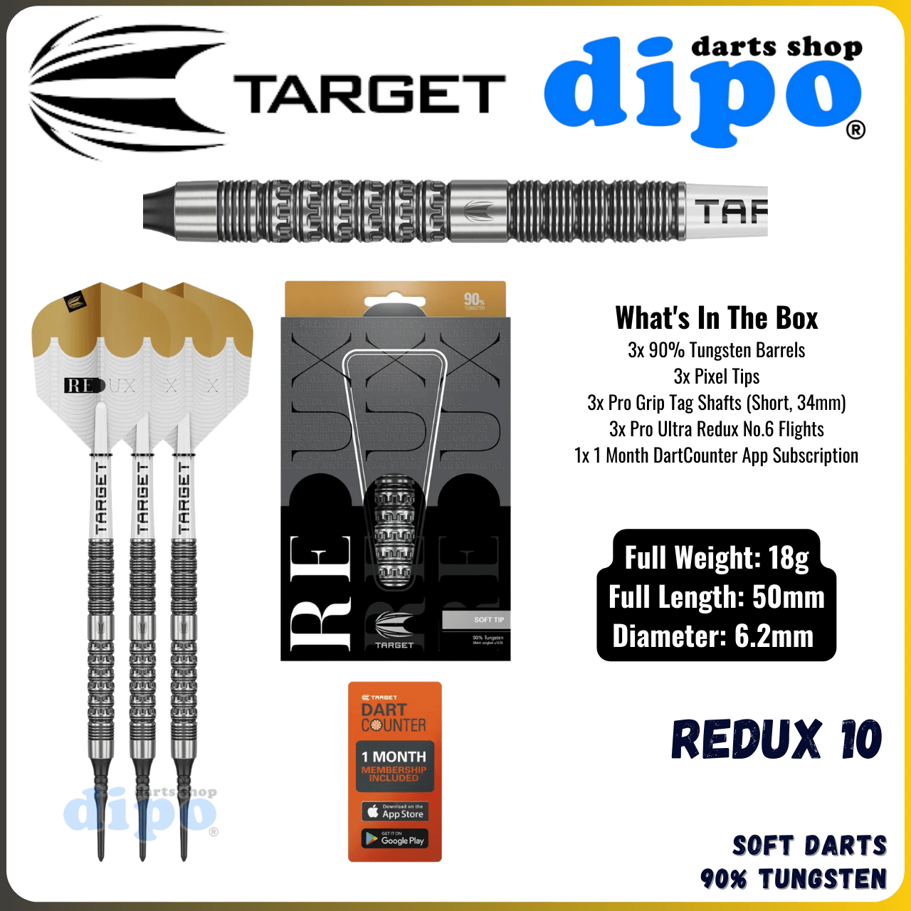 TARGET REDUX 10 - TARGET Soft Darts | Dipo Darts Shop