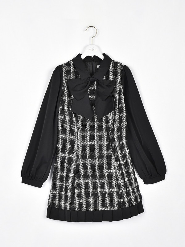 ツイードリボンワンピース｜evelyn（エブリン）公式通販サイト