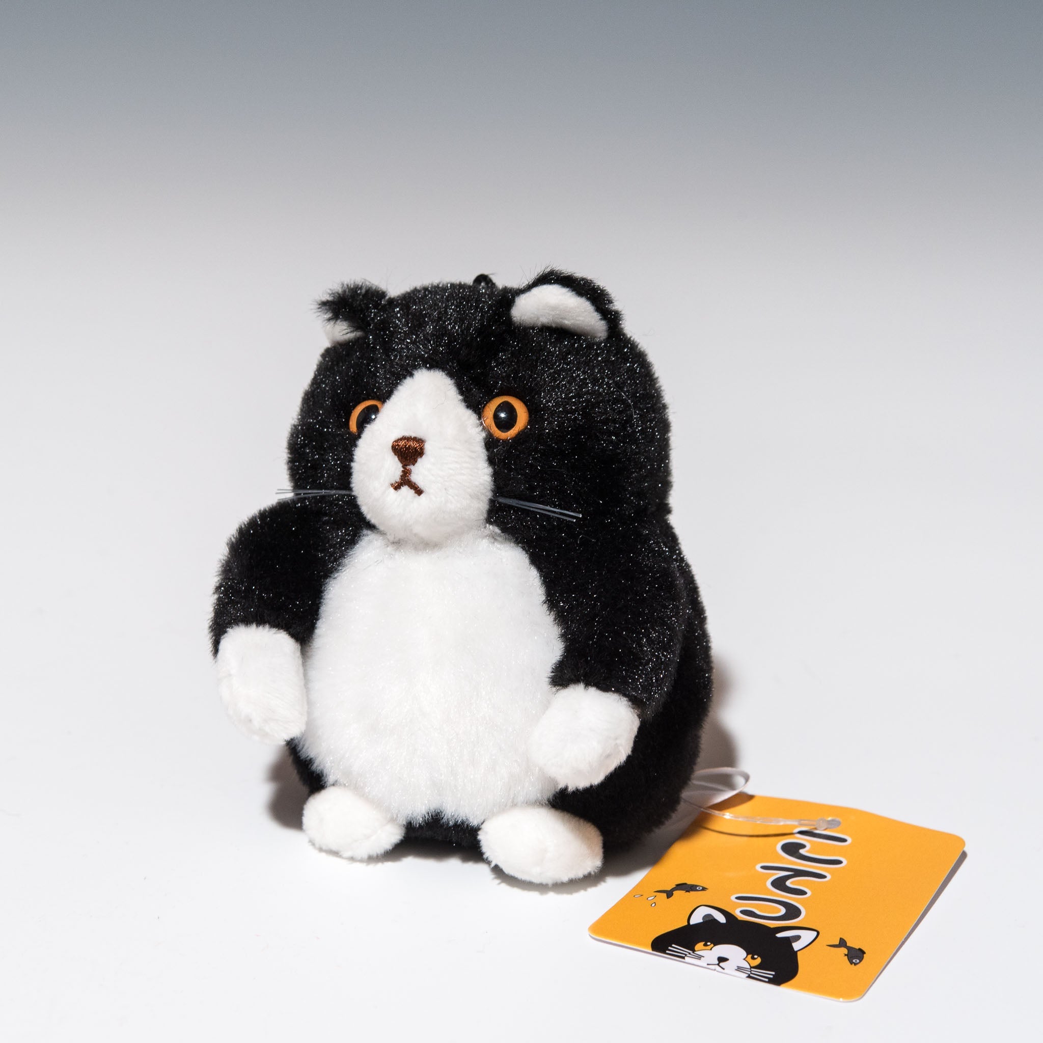 オリエンタルトーイ ぬいぐるみ 黒猫 こてつ ボールチェーン HF-100