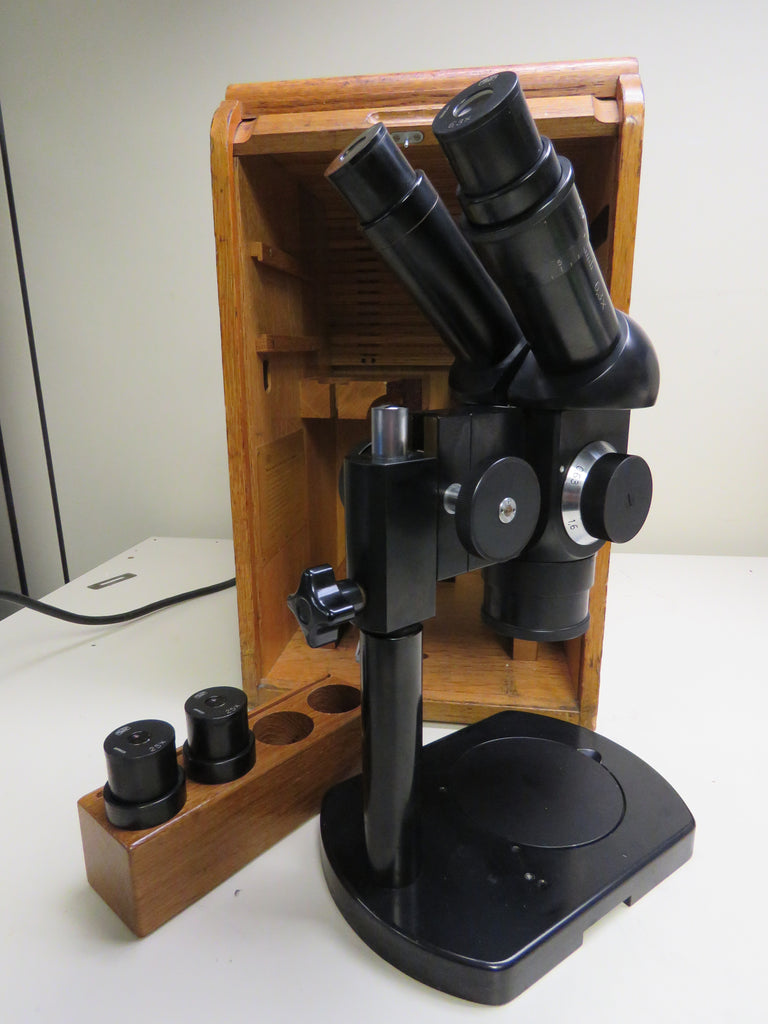 Vintage Carl Zeiss Jena Inspection Microscope with 6,3x and 25x