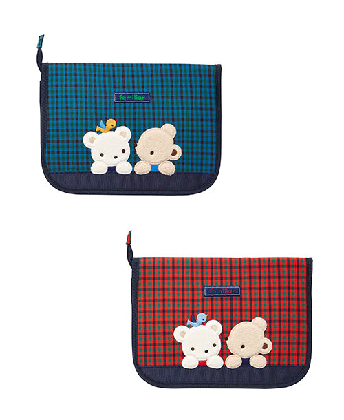 未開封品！familiar 母子手帳ケース チェック柄 美品 familiar 母子