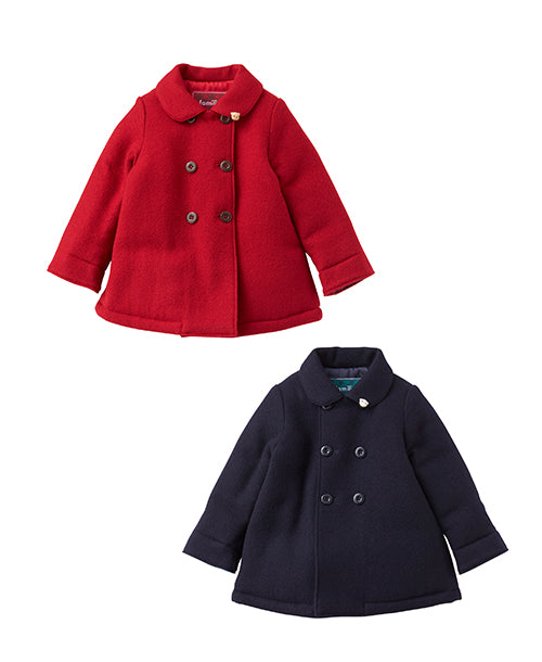 ファミリアfamiliar ピンクウールコート 120cm ファミリアfamiliar